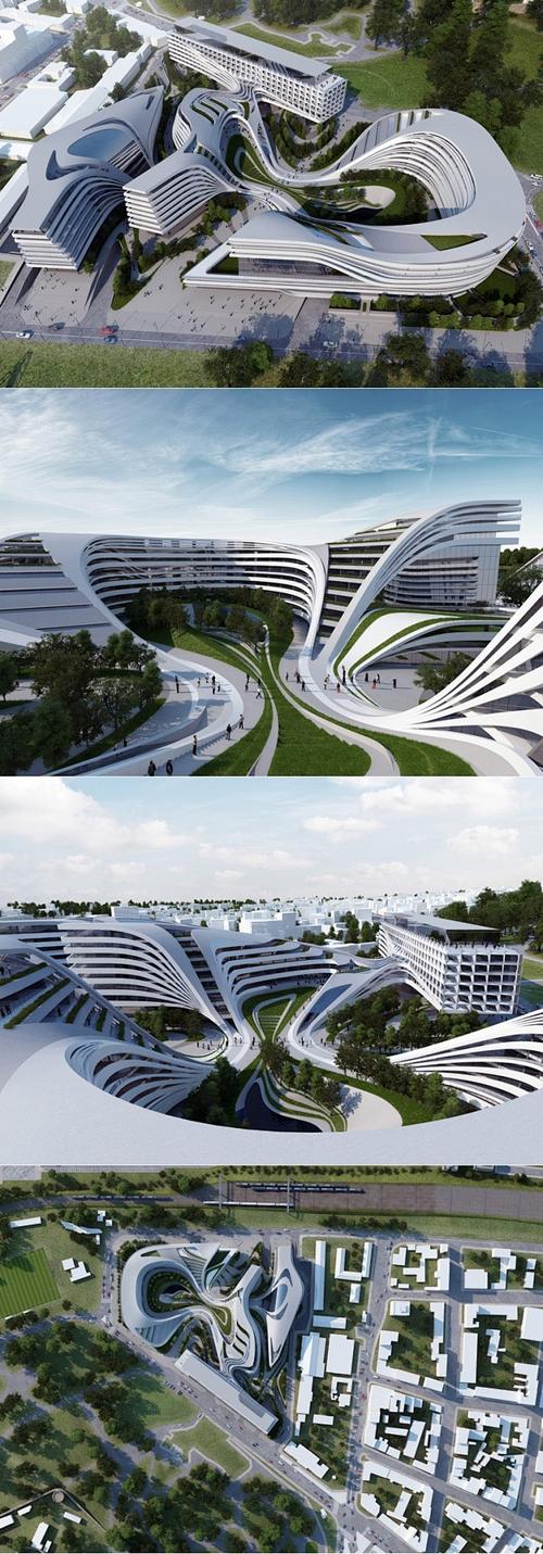 重织未来 扎哈·哈迪德建筑事务所改造塞尔维亚废弃纺织工厂的宏伟蓝图